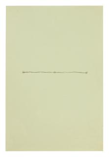 Richard Tuttle - No. 83 Two Black Lines, Three Gray Dots