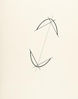 Richard Tuttle - „No. 96 Oval broken with two thicknesses of lines“