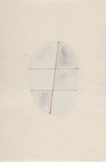 Richard Tuttle - Ohne Titel (weiß mit Gitter)