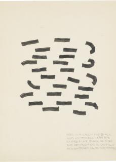 Richard Tuttle - This Is A Study For Black And Whiteness With Two Whites And One Black So That The Composition Is Unified And Contrasting To The Paper, Nos. 2006 And 2038