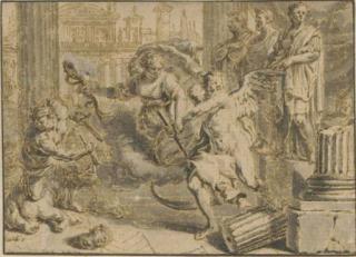 Richard van Orley - War, Vanity And Time Wreaking Destruction On The Works of Emperors