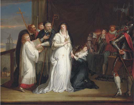Richard Westall - Mary, Queen of Scots, taking her leave of Sir Arthur Melville, on her way to execution