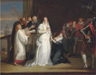 Richard Westall - Mary, Queen of Scots, taking her leave of Sir Arthur Melville, on her way to execution