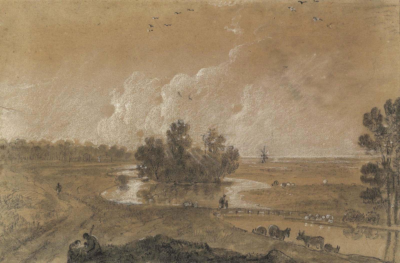 Richard Wilson, R.A. - A view of Hounslow Heath, London