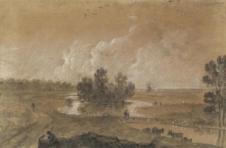 Richard Wilson, R.A. - A view of Hounslow Heath, London