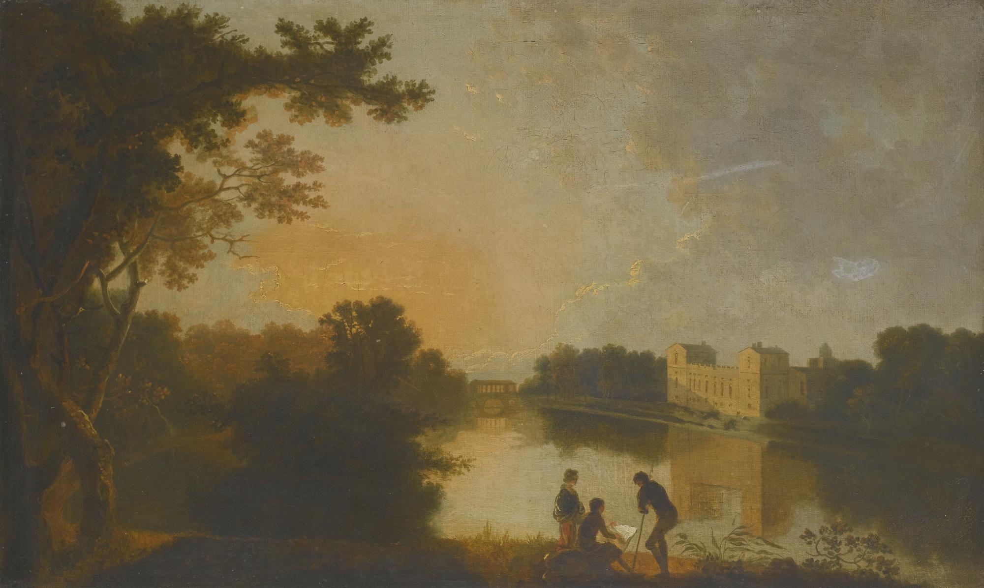 Richard Wilson, R.A. - A View Of Wilton House From The South-East
