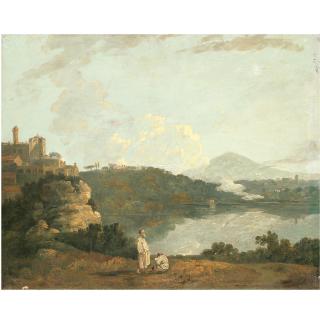 Richard Wilson, R.A. - Friars In A Landscape