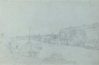 Richard Wilson, R.A. - Harbour Scene