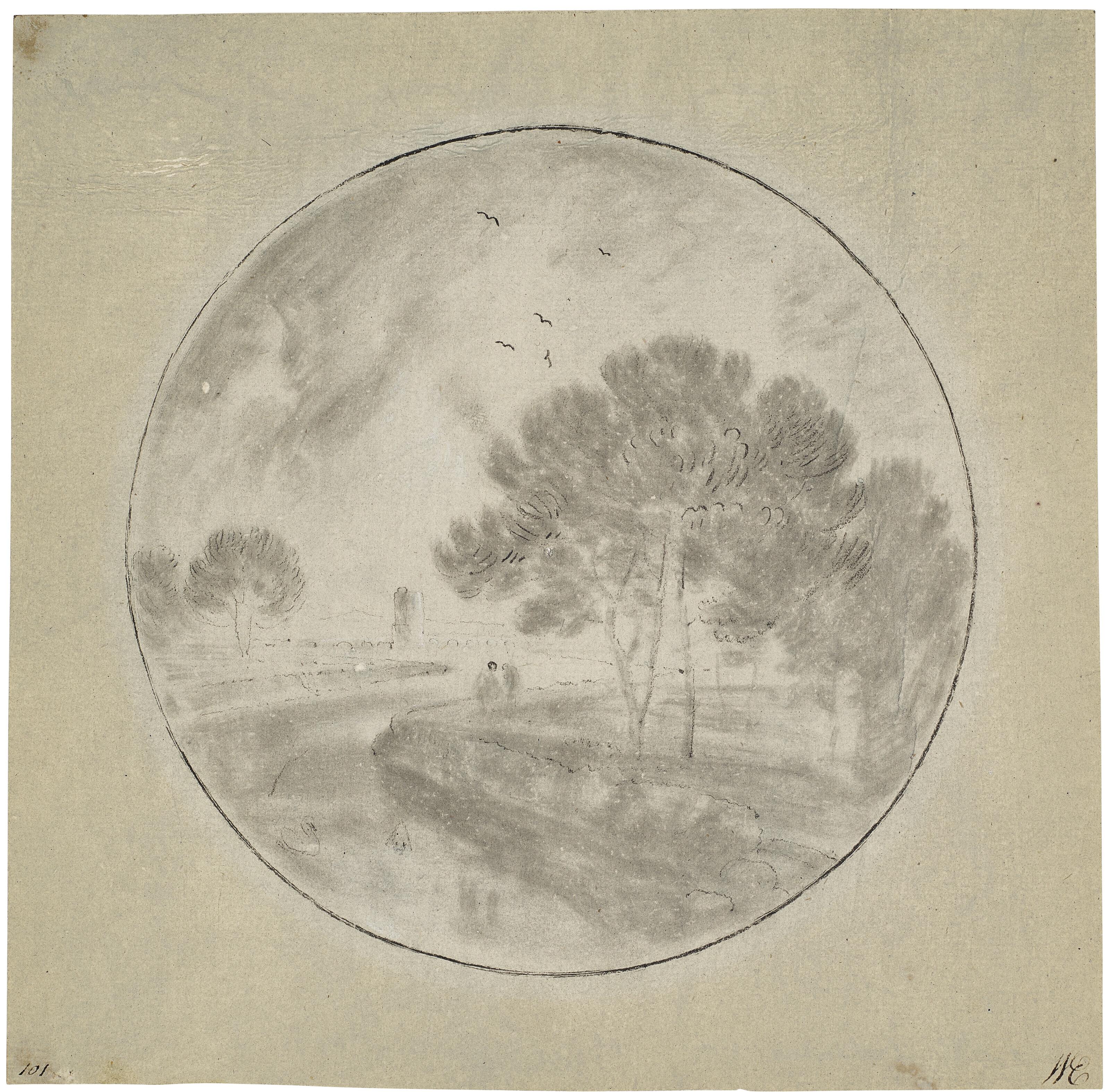 Richard Wilson, R.A. - On the Tiber near Rome