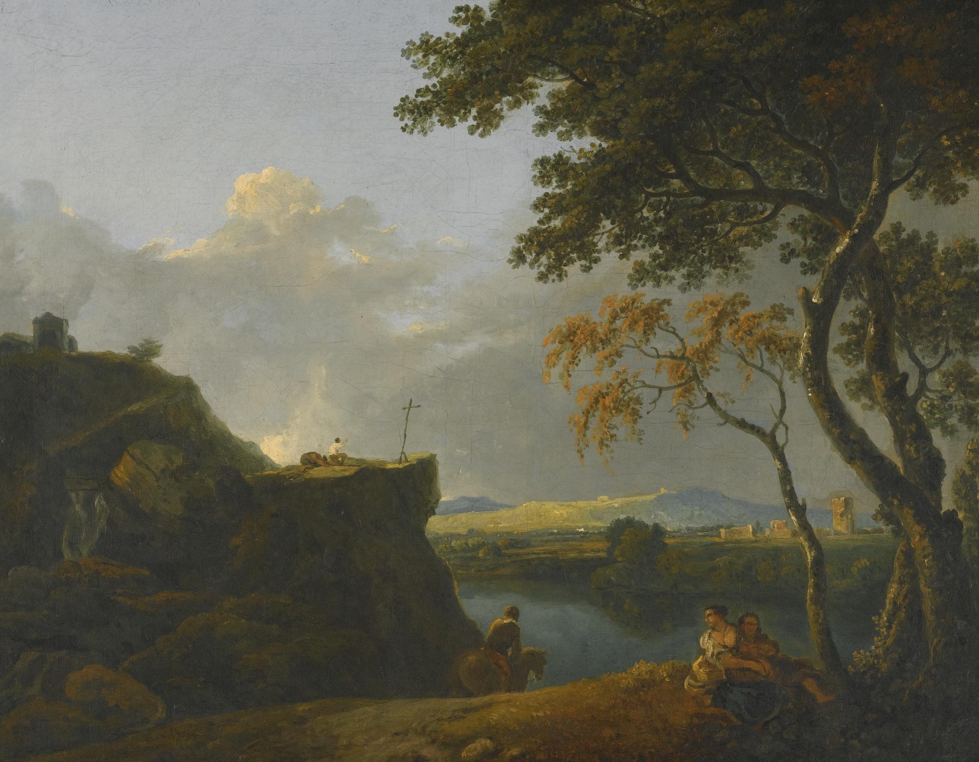 Richard Wilson, R.A. - The White Monk