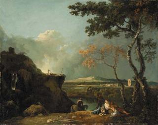 Richard Wilson, R.A. - The White Monk