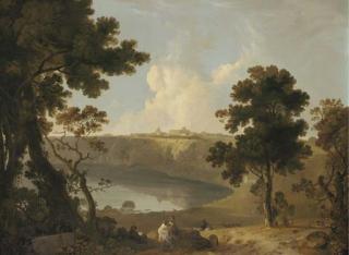 Richard Wilson, R.A. - View of the Castel Gandolfo and Lake Albano