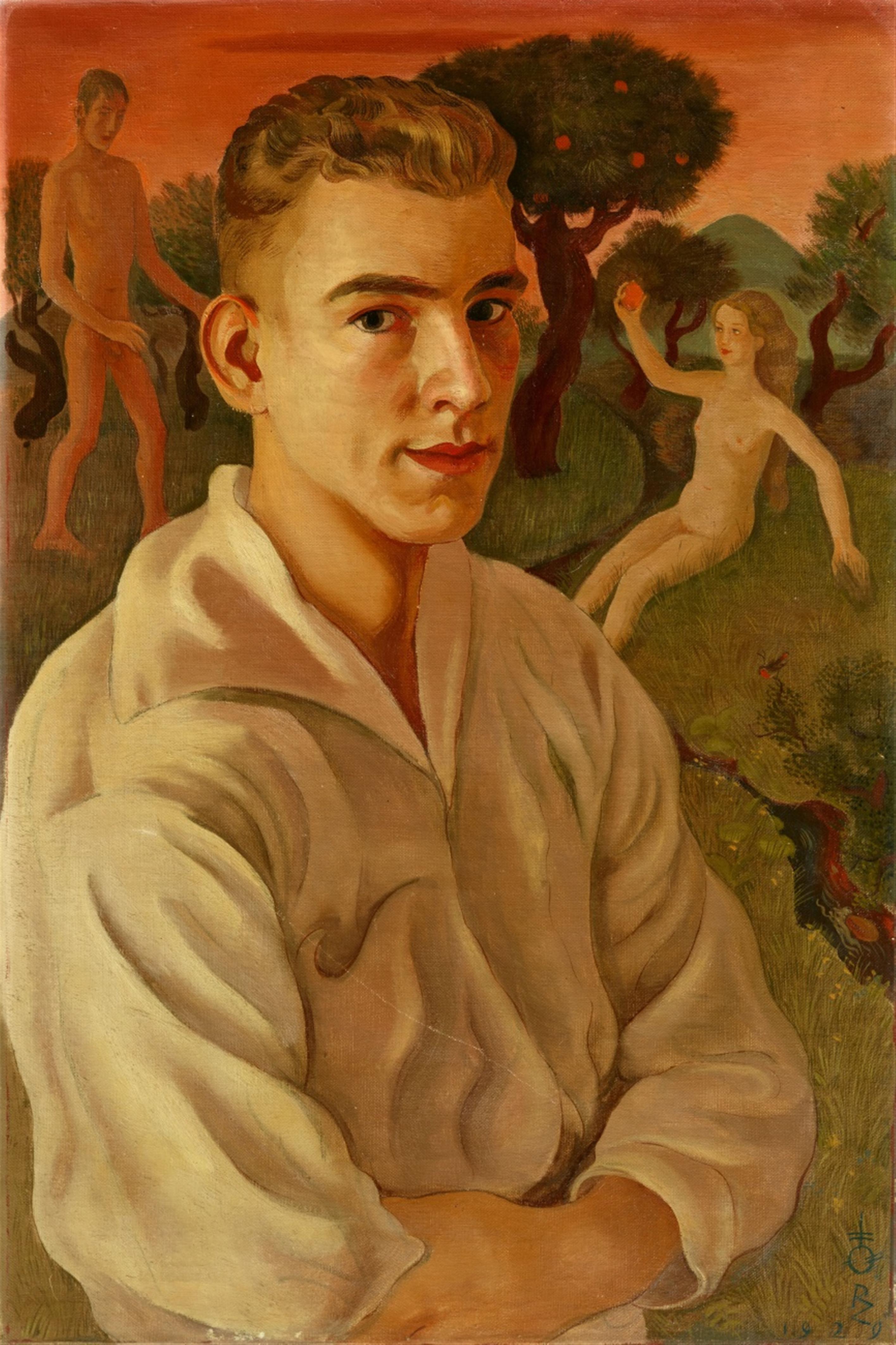 Richard Ziegler - Junger Mann mit Sündenfall