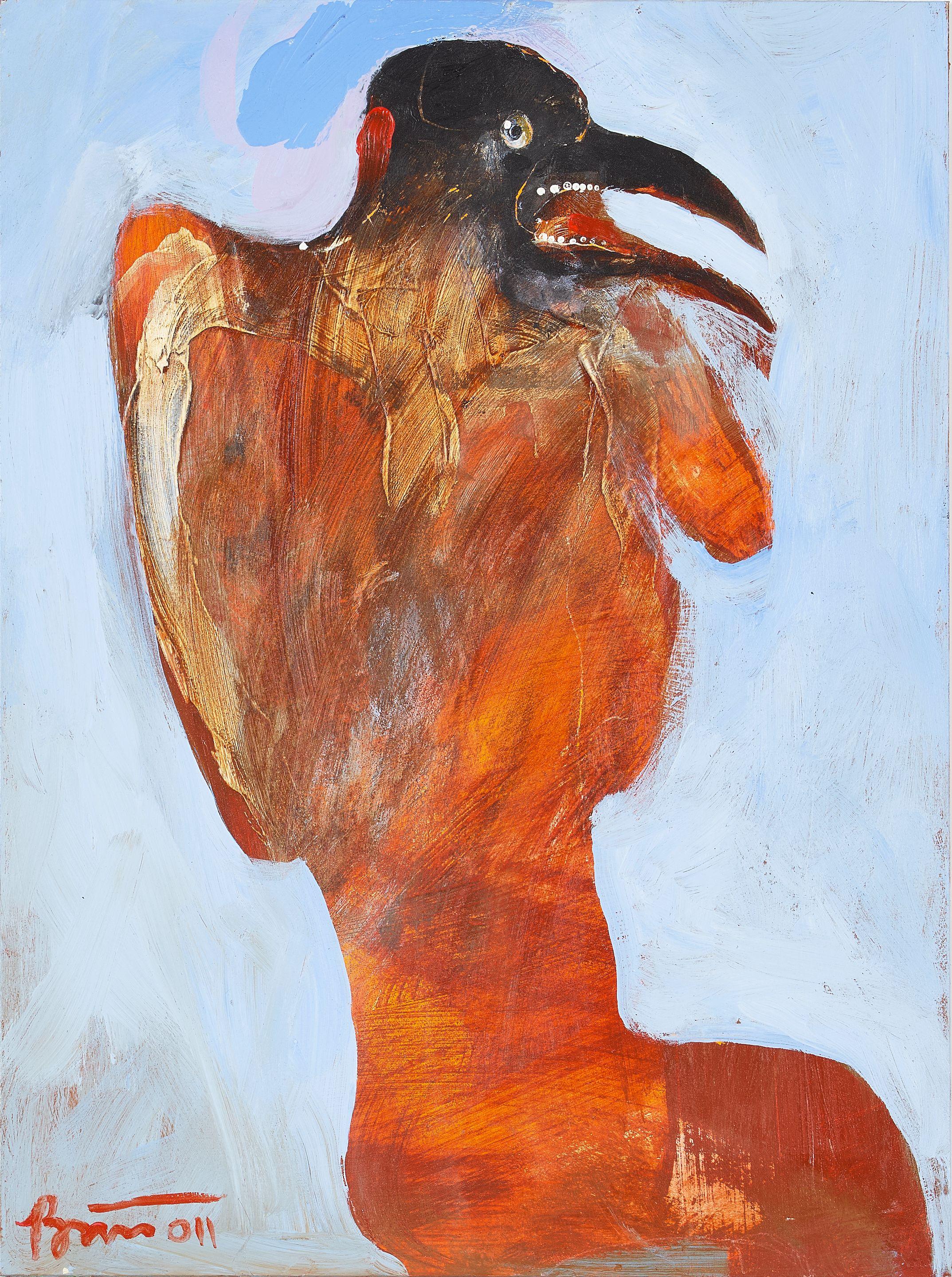 Rick Bartow - Red Crow Blue Sky