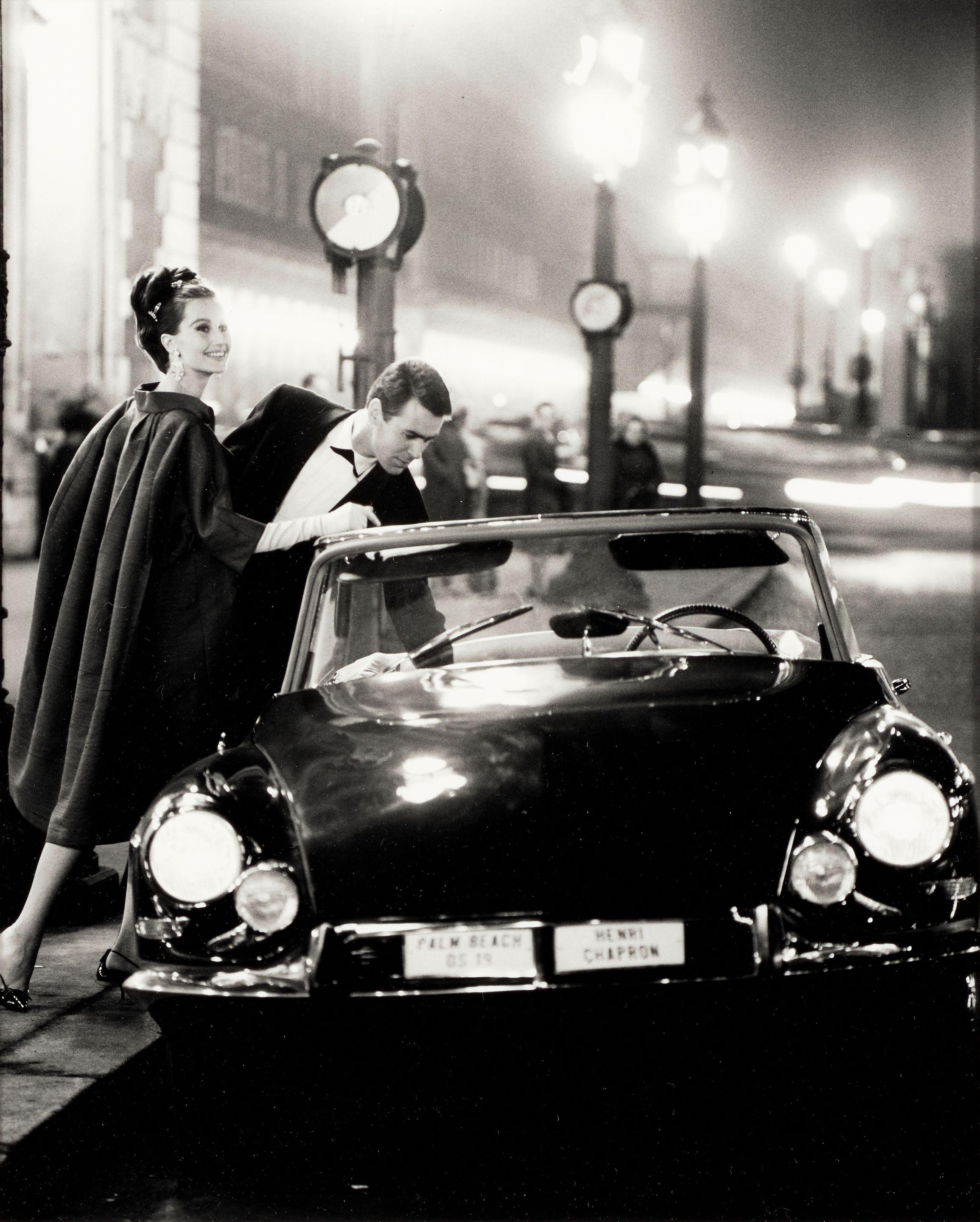 Rico Puhlmann - Citroën DS 19 Cabriolet & Bettina Lauer, Paris (photographed for \'Stern\' Magazine, Germany)
