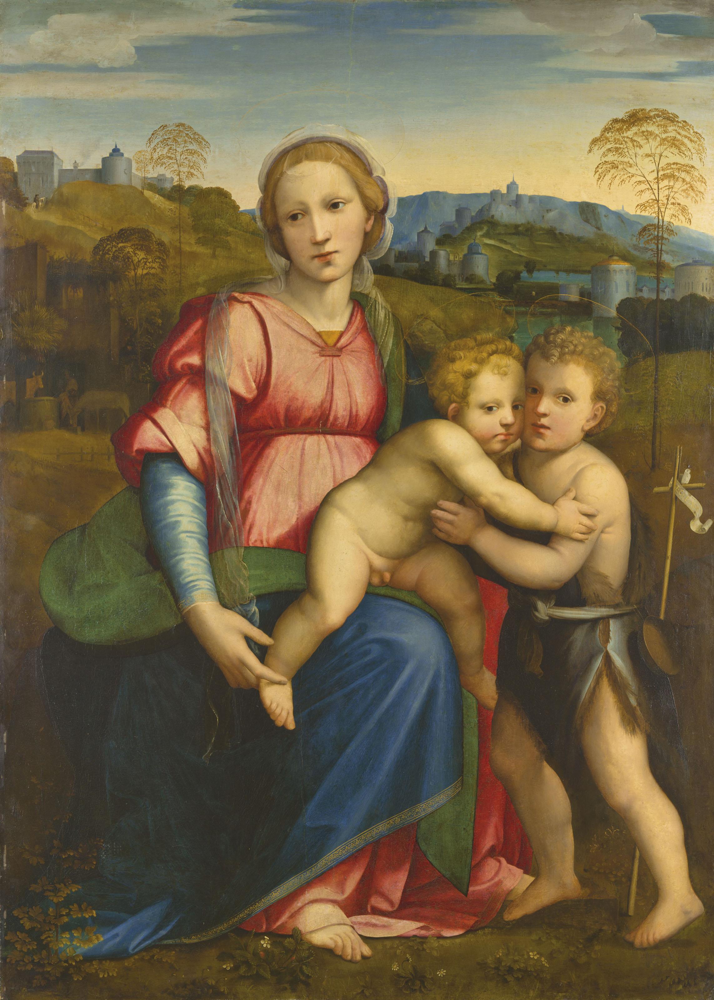 Ridolfo Del Ghirlandaio - The Madonna and Child with the Infant Saint John the Baptist