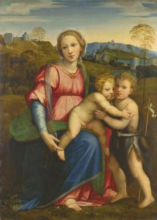 Ridolfo Del Ghirlandaio - The Madonna and Child with the Infant Saint John the Baptist