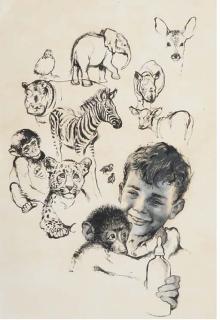 Rien Poortvliet - Help Jij Ook Mee?: A Poster Design For The World Wildlife Fund