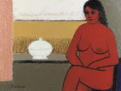 Rik Slabbinck - Dromend naakt voor het venster