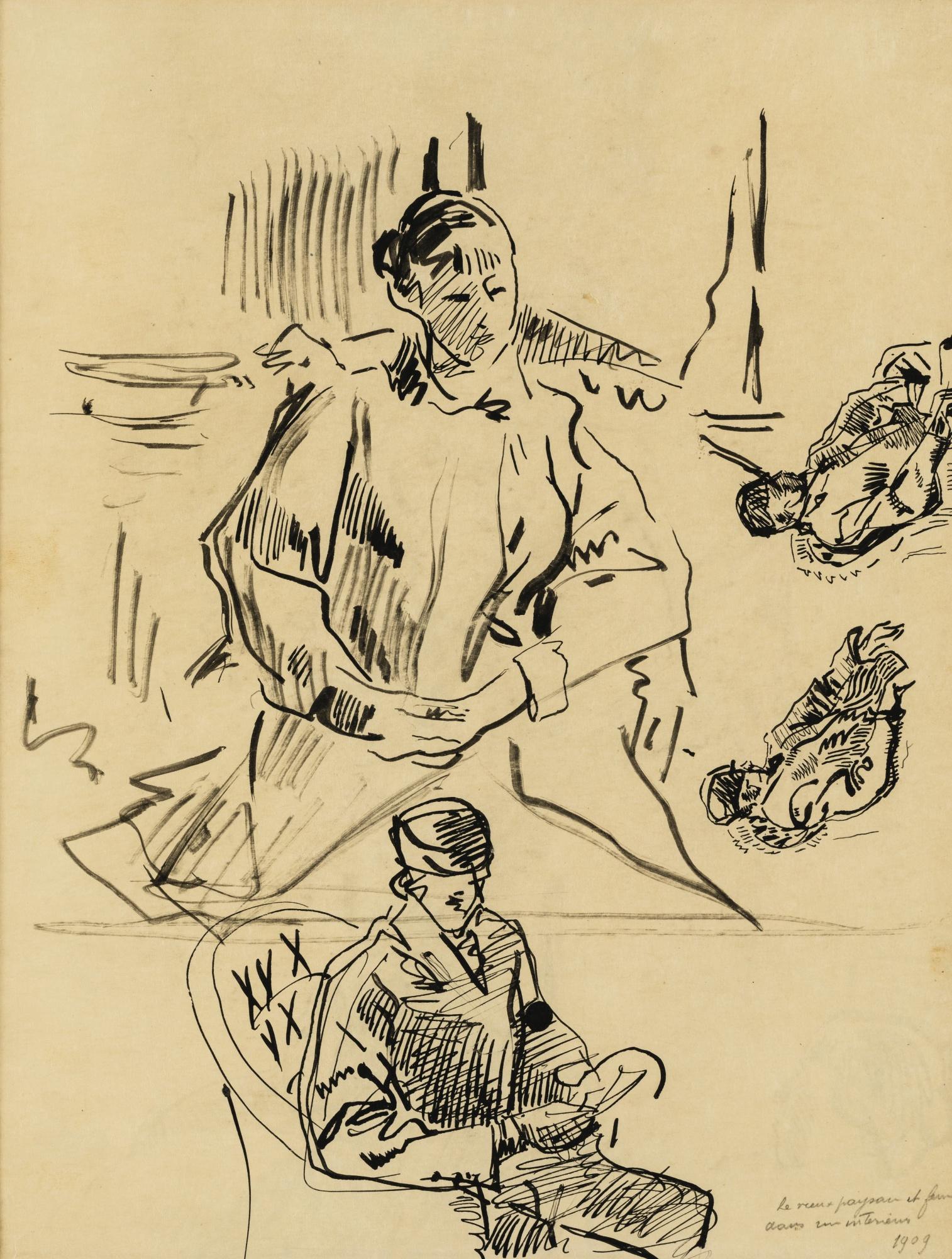 Rik Wouters - Femme Assise (Recto - Verso)