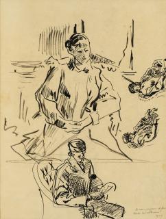 Rik Wouters - Femme Assise (Recto - Verso)