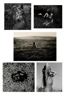 Rimantas Dichavičius - A Group of 5 Photographs: Pabudimas (Awakening), Žiedai tarp žiedų (Blossoms Among Blossoms), Svajonė (Wish), Vieną vasaros dieną (Once in a Summertime), Pievoje II (In a Meadow II)