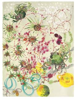 Rina Banerjee - #6 In An Unnatural World Blind To Human Migration And Interbreeding Creatures With Other Features Confused Those Who Lived In Temperate Worlds - Thier [Sic] Fruit Would Be Fantastie Beauty