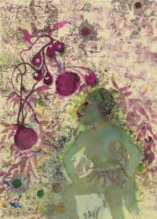 Rina Banerjee - Eve In Earnest And With An Agreeable Discomfort Ripened, Bruised And Curious Like Fallen Fruit In Sleep