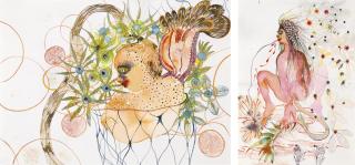 Rina Banerjee - (I) Bubble, Bubble, Baby Girls Are In Trouble (Ii) In Our Winter And From The East There Was No Beast More Useful Than The \