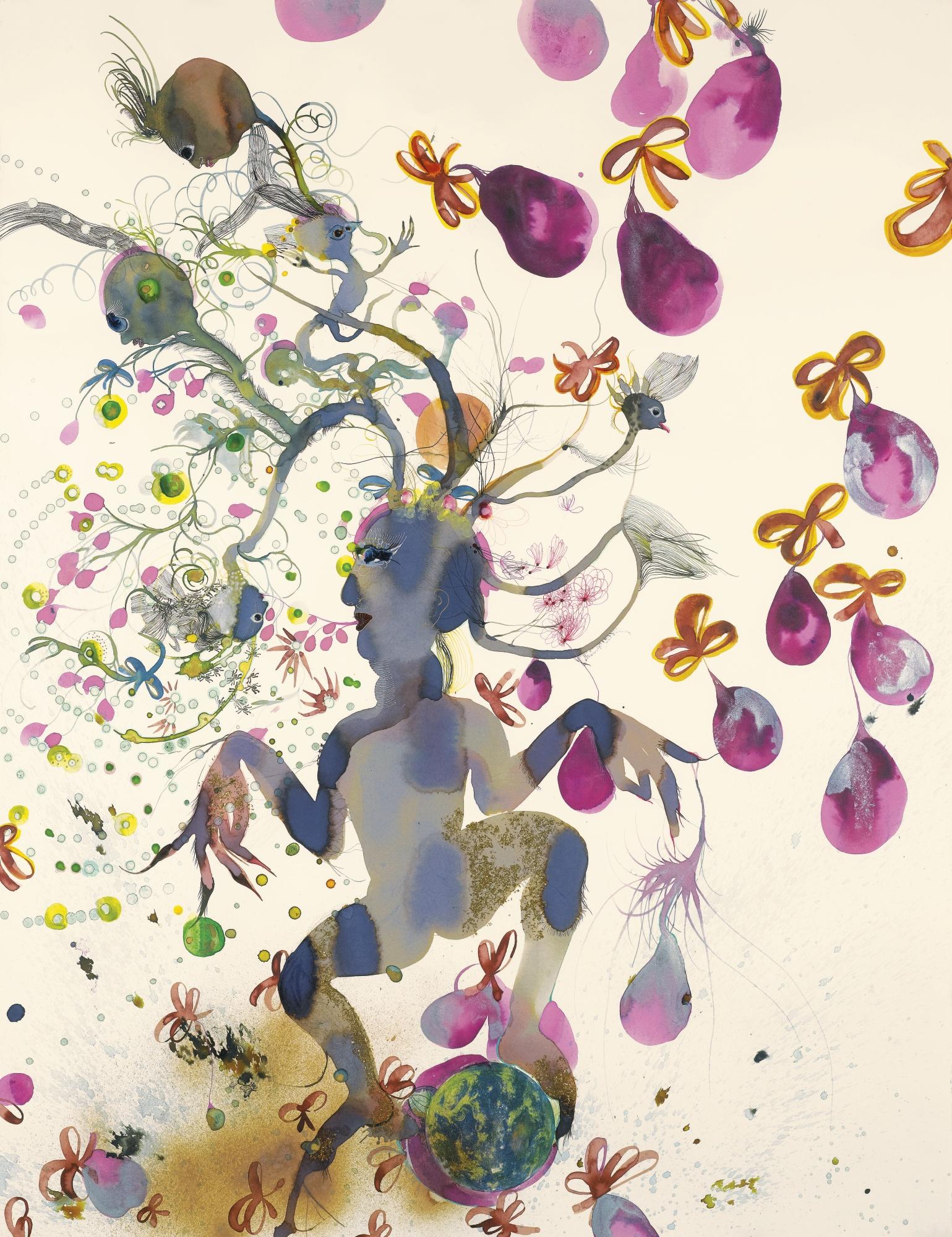 Rina Banerjee - The Strain Of Fruit Eaten Twice Produced More And More