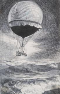 Rinus Van de Velde - Sans titre, Montgolfière