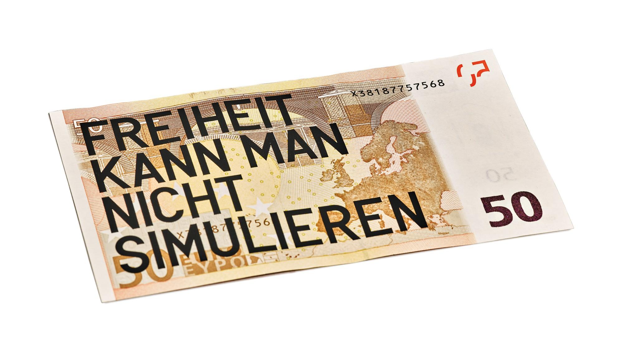 Rirkrit Tiravanija - Untitled 2008 (50 Euro Freiheit Kann Man Nicht Simulieren)