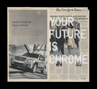 Rirkrit Tiravanija - Untitled 2009 (Your Future Is Chrome, January 21, 2009)