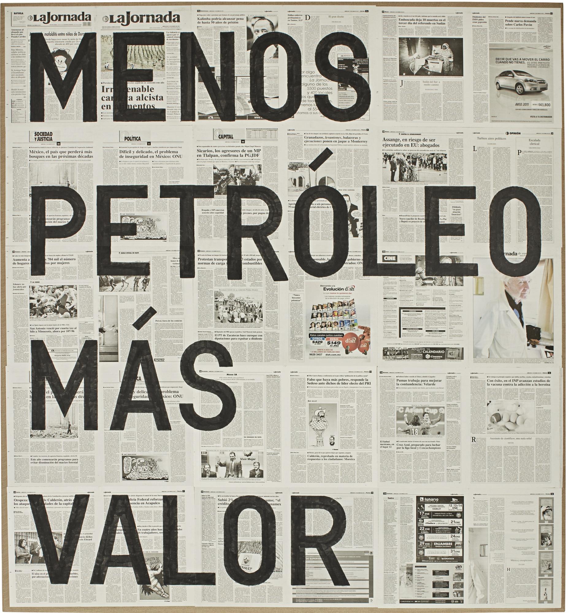 Rirkrit Tiravanija - Untitled (Menos Petróleo Más Valor / 12 De Enero De 2011)