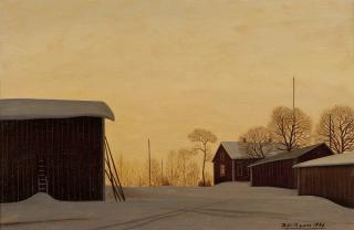 Risto Vilhunen - A Winter Landscape.