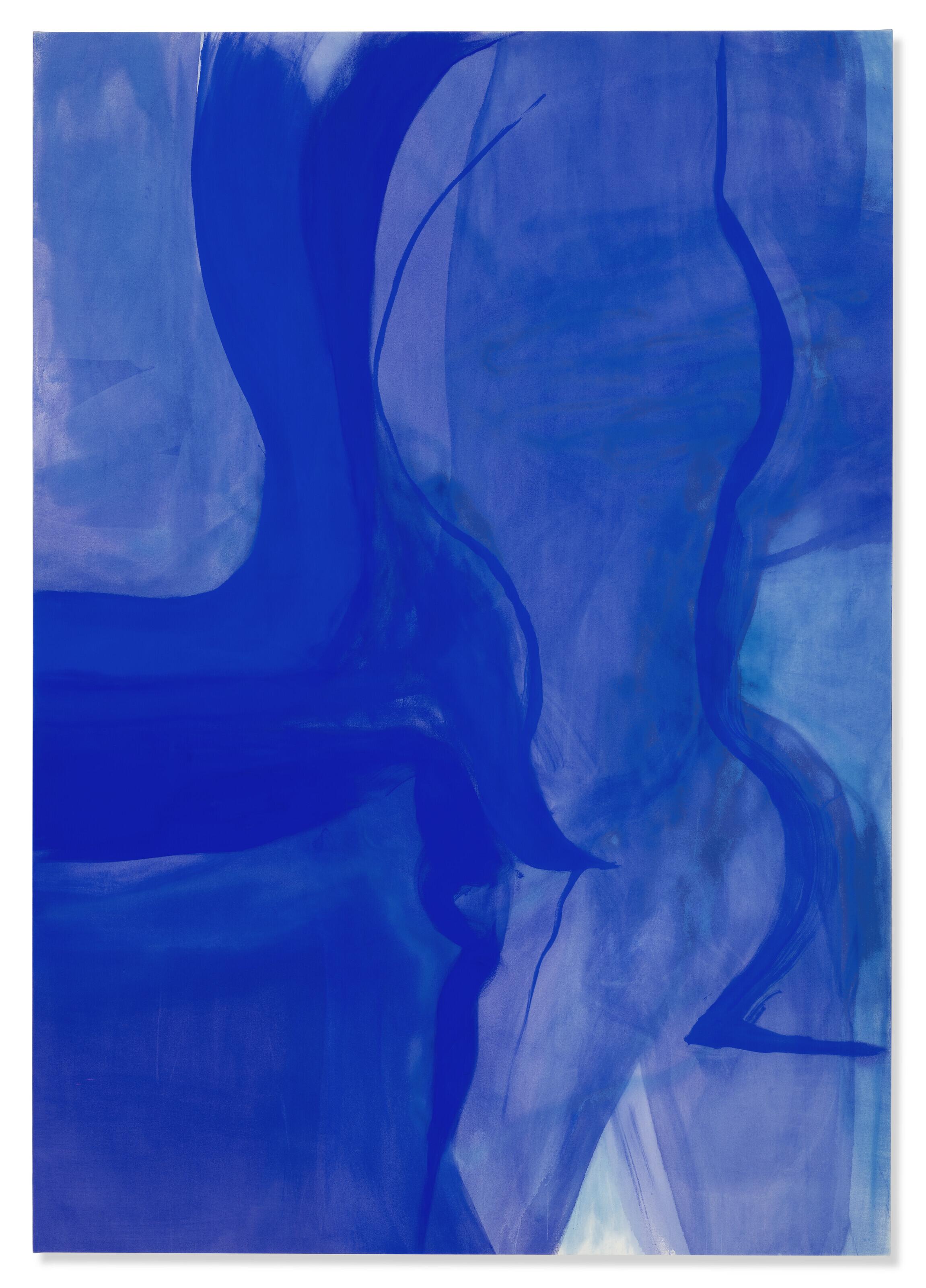 Rita Ackermann - Fire by Days Blues XIV