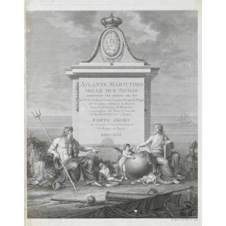 Rizzi-Zannoni, Giovanni Antonio - Atlante Marittimo Delle Due Sicilie. Parte Prima. [Napoli:] 1792