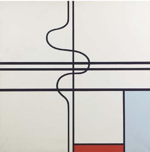 Rob Scholte - Mondriaan revisited/Composition gris - rouge