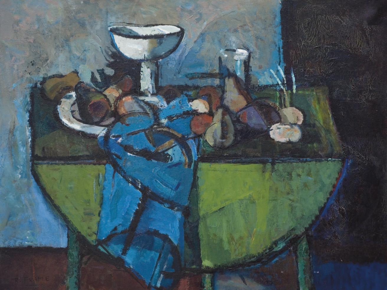 Robert Aaron Frame - Still Life on a Green Table