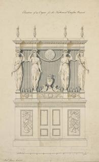 Robert Adam - Elevation of an organ for Sir Nathaniel Curzon, Bt.
