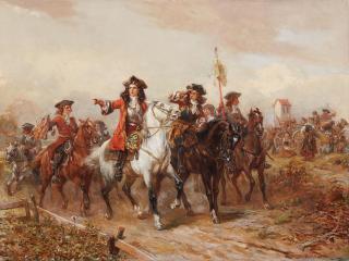 Robert Alexander Hillingford - Marlborough und Prinz Ruprecht bei der Heeresinspektion