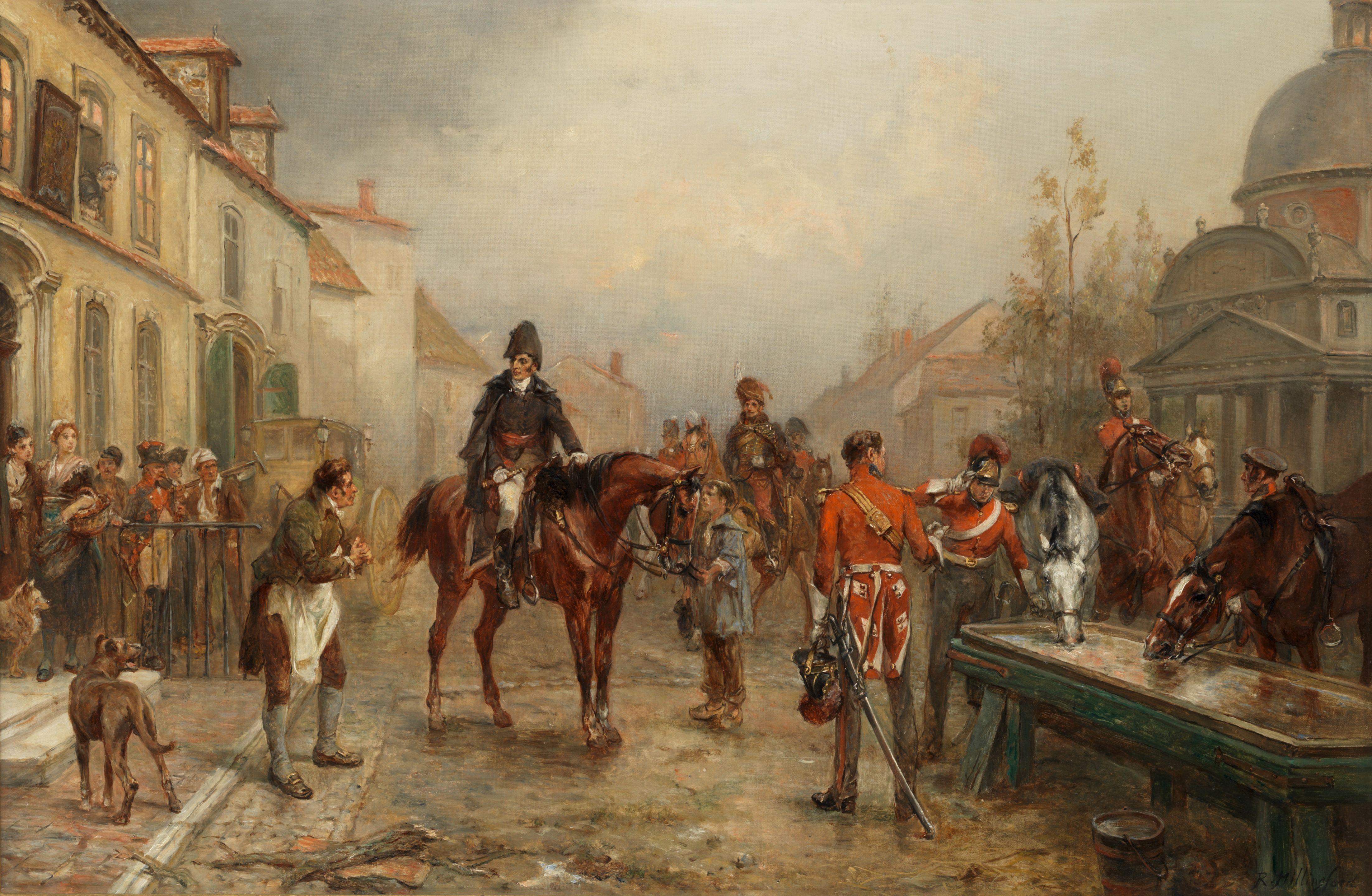 Robert Alexander Hillingford - On the eve of waterloo