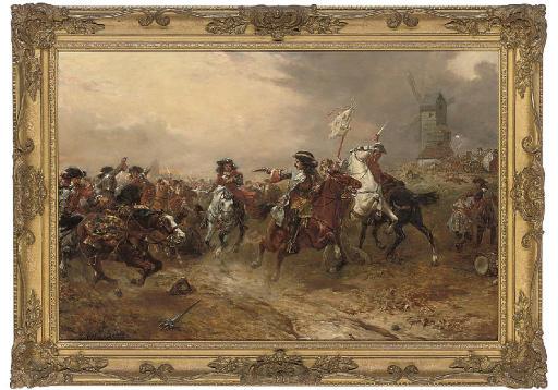 Robert Alexander Hillingford - The battle of Oudenarde