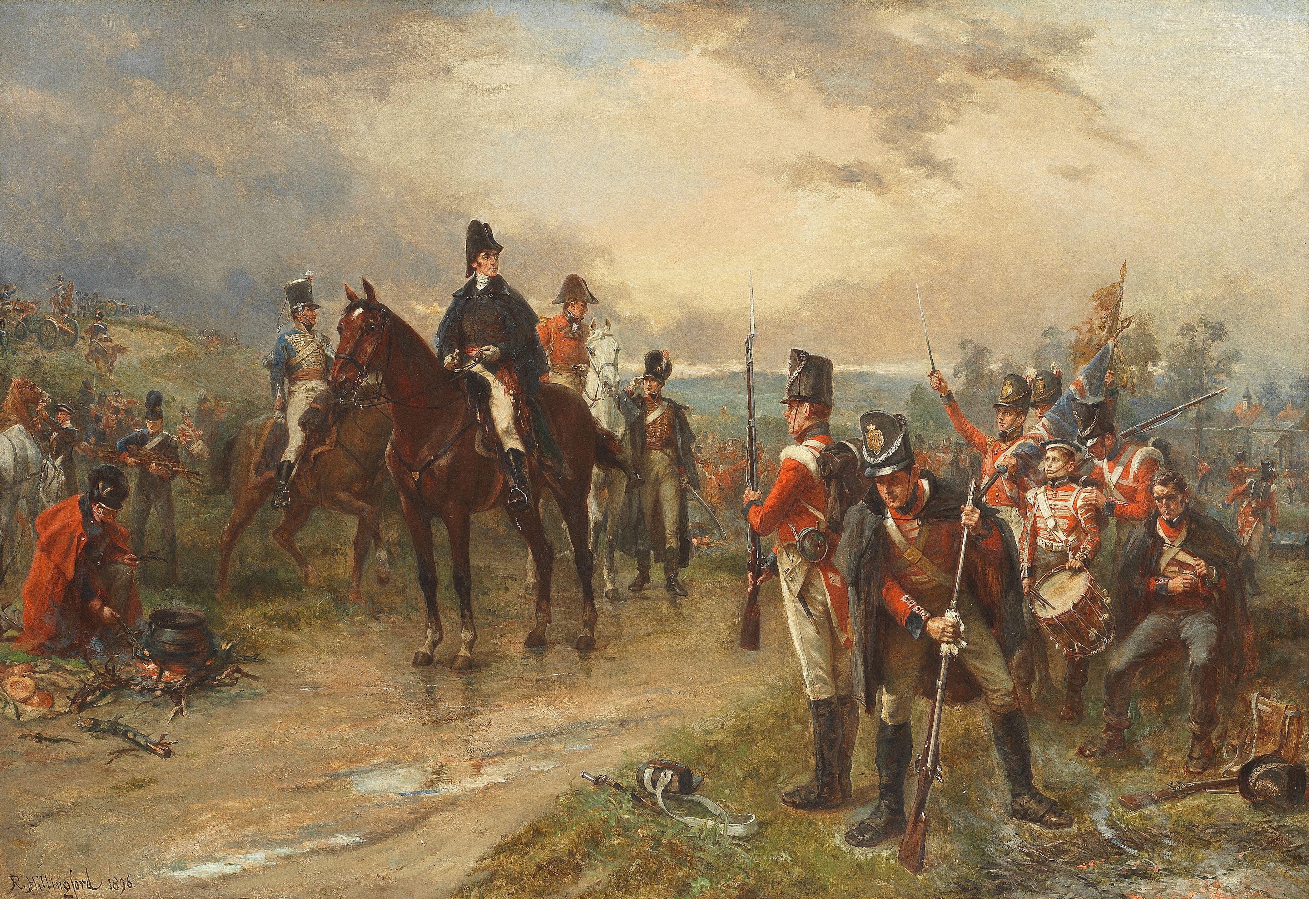 Robert Alexander Hillingford - The morning of Waterloo