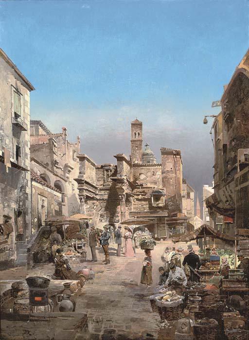 Robert Alott - A market at the Forum of Nerva, Rome