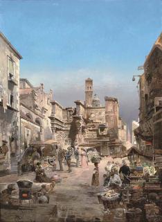 Robert Alott - A market at the Forum of Nerva, Rome