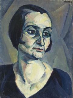 Robert Amrein - Expressionistisches Frauenbildnis, 1917 Expressionist Portrait Of A Woman, 1917