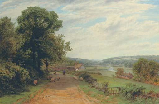Robert Angelo Kittermaster Marshall - The River Test Above Stockbridge, Hampshire