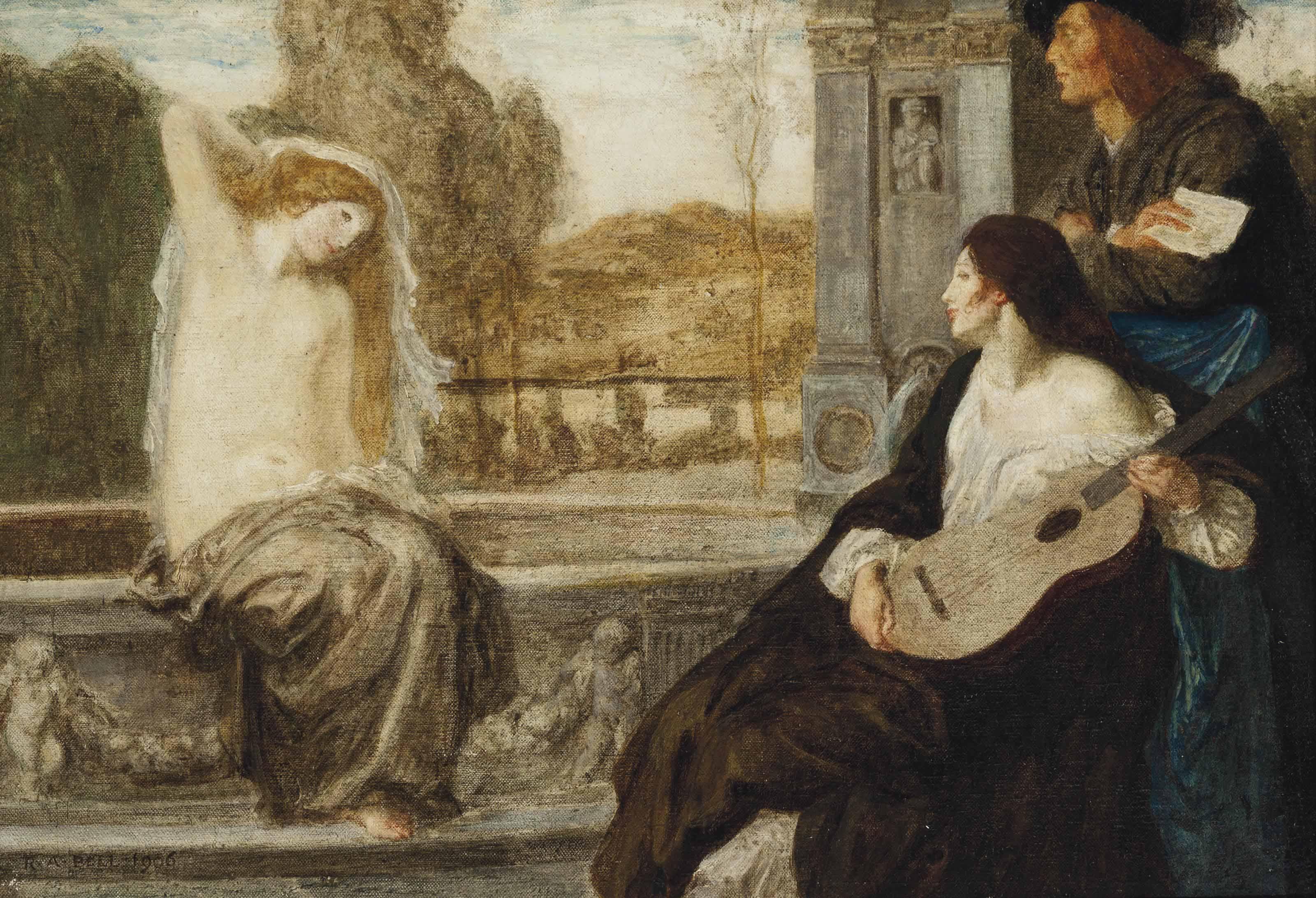 Robert Anning Bell, R.A., R.W.S., R.B.C., N.E.A.C. - Venus and the dilettanti