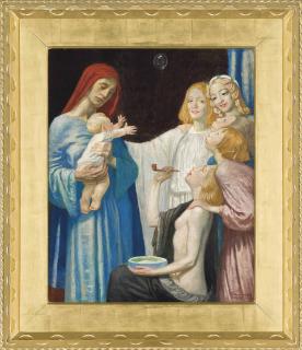 Robert Anning Bell, R.A. - Blowing bubbles